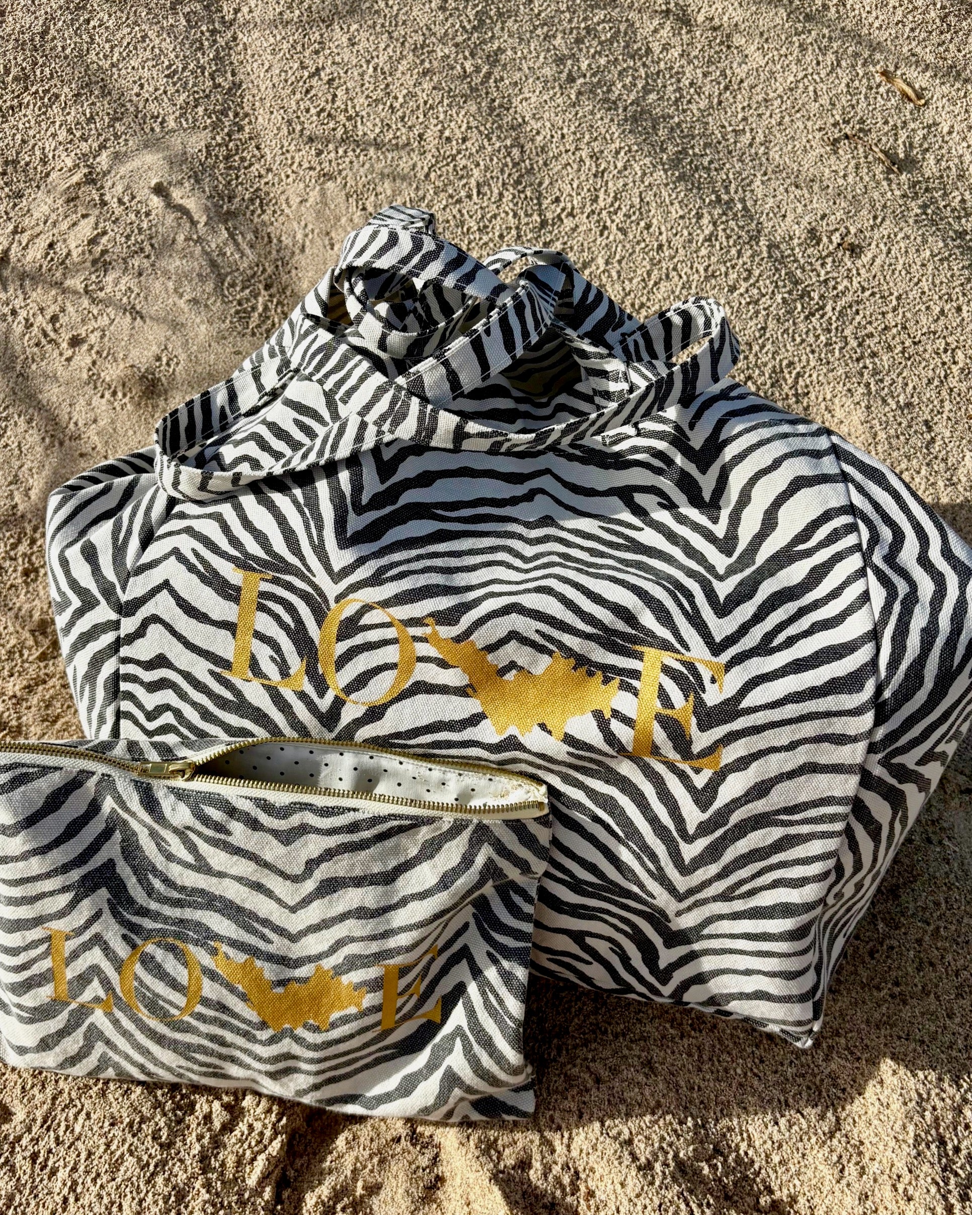 Sac Saba zèbre craie