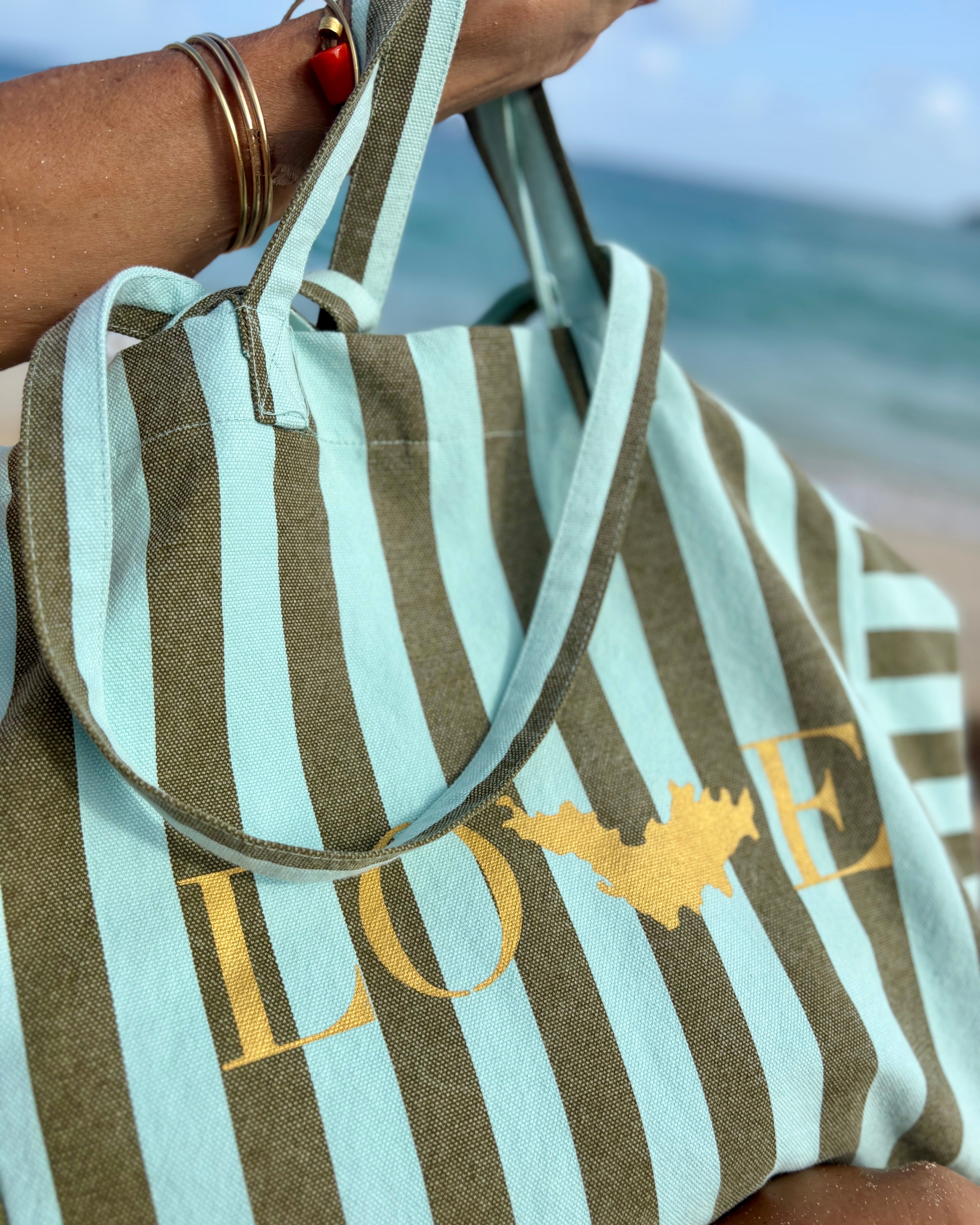 Sac Saba aqua & kaki
