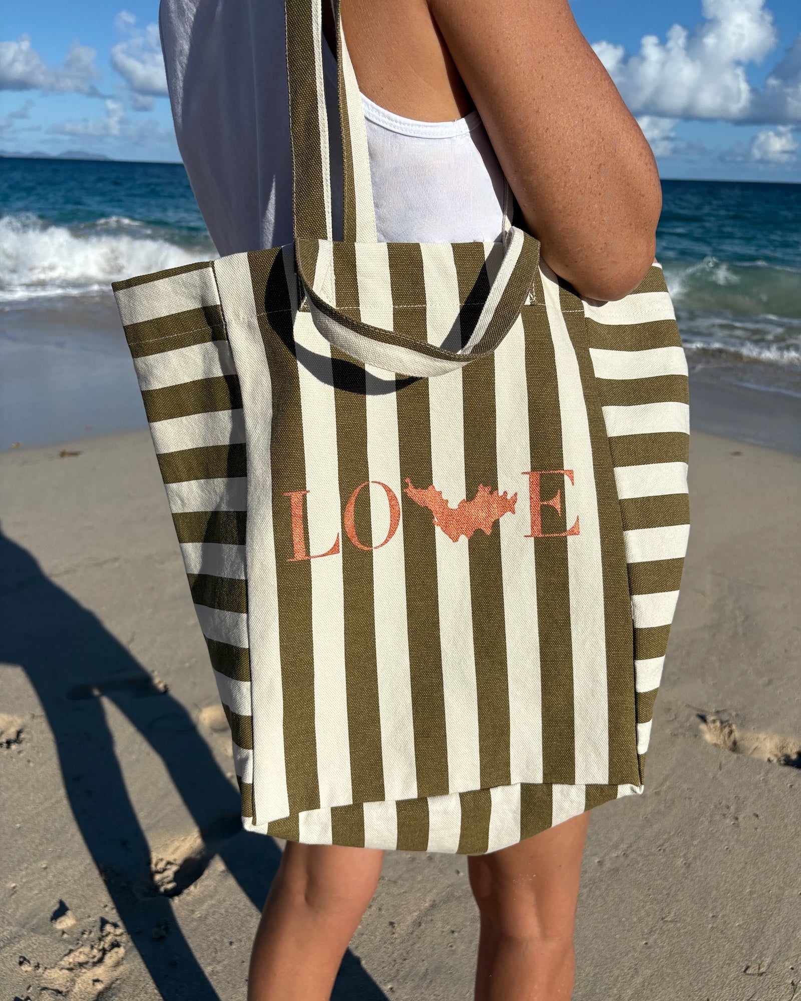 Sac Milou kaki et craie