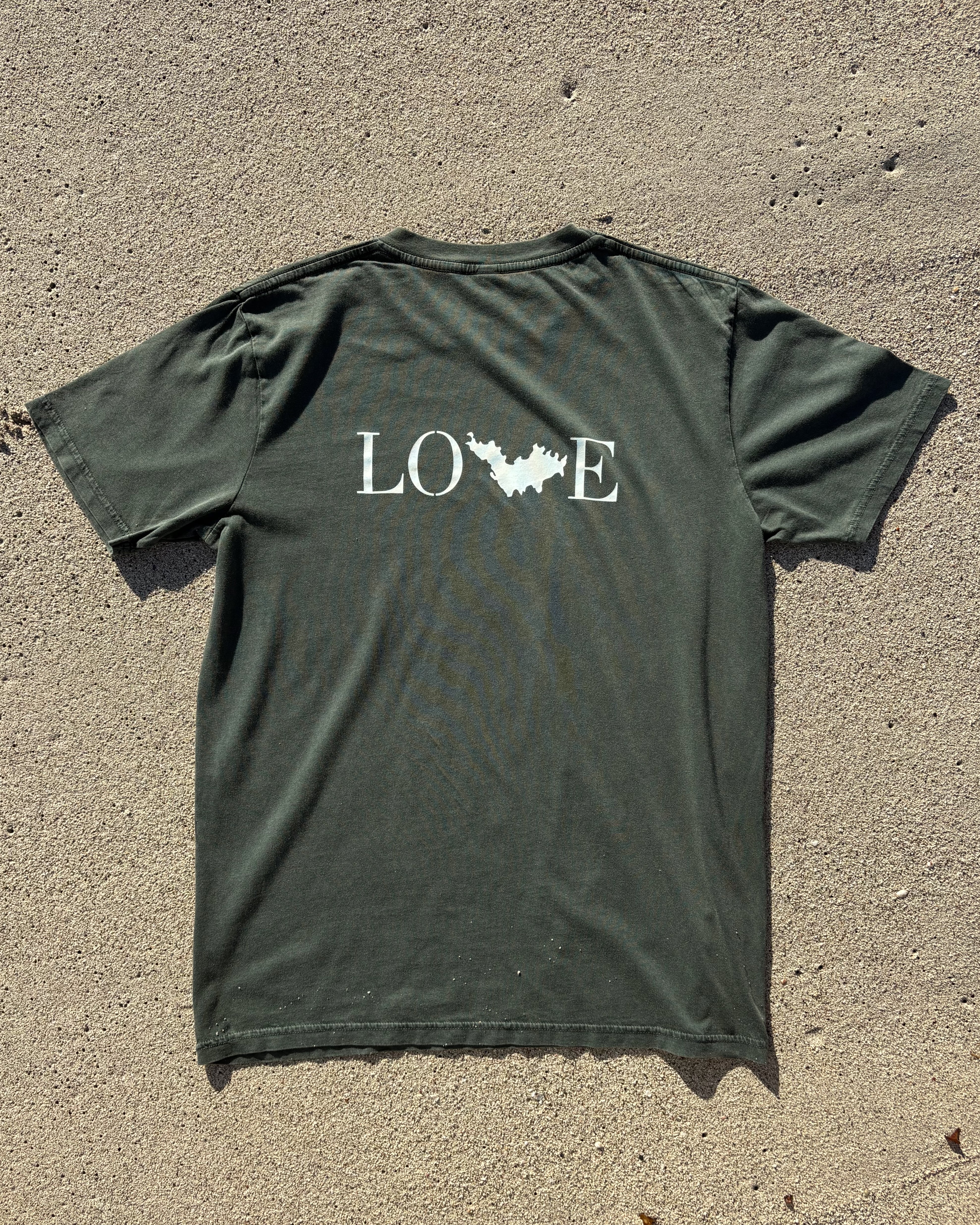 T-Shirt Love kaki
