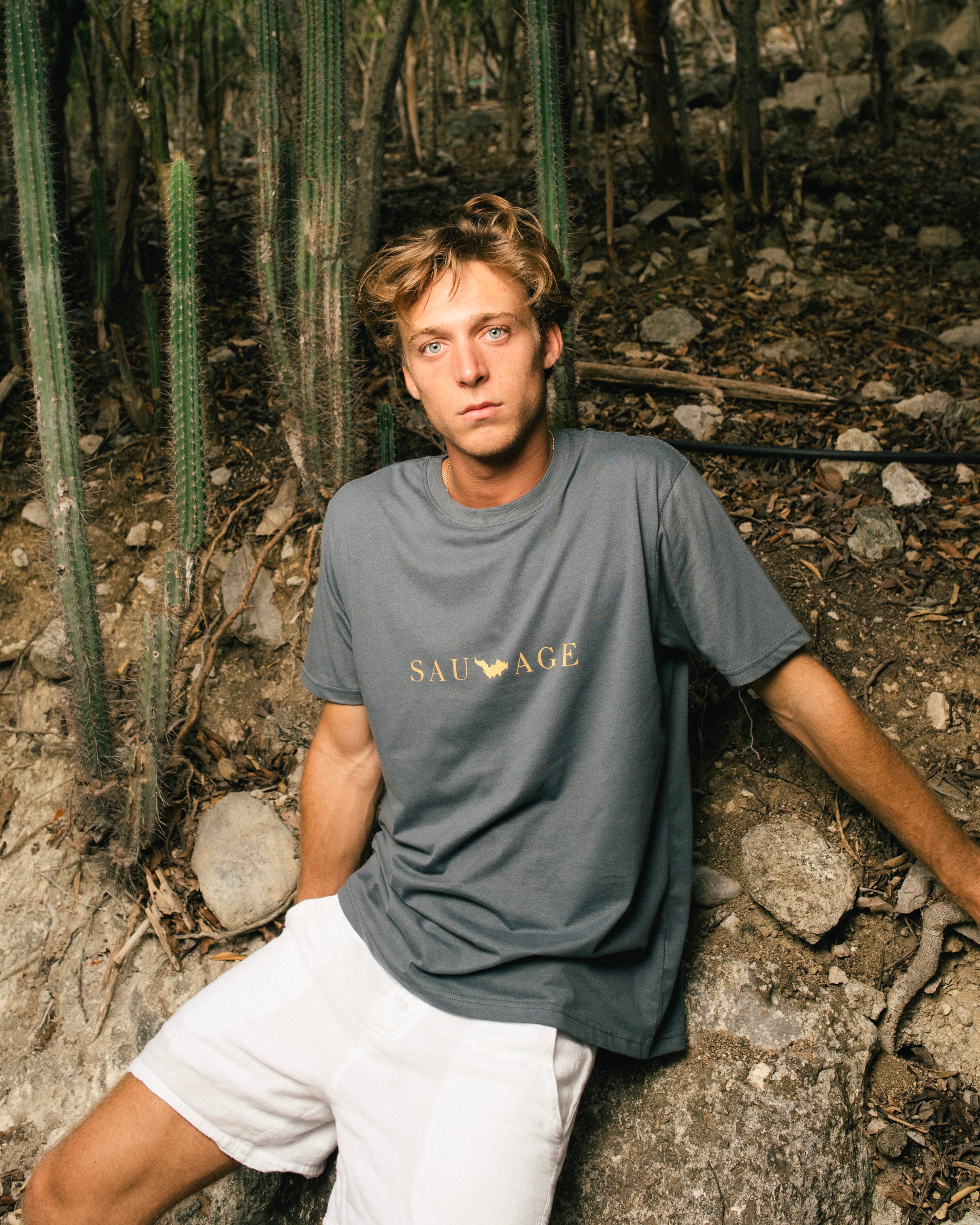 T-Shirt sauvage gris