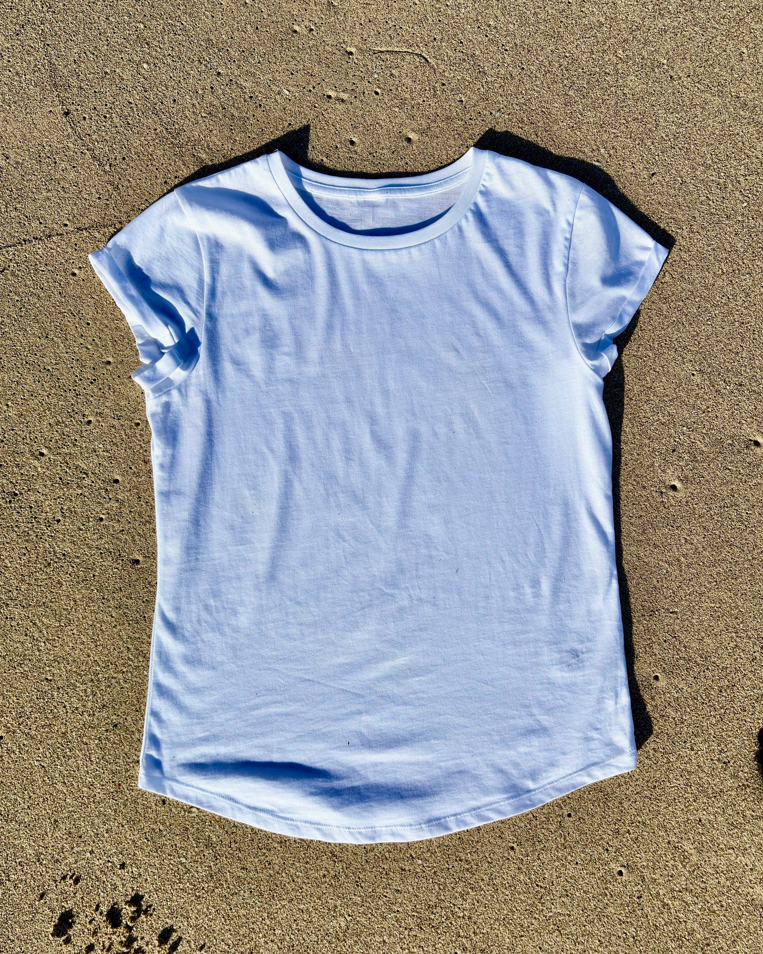 T-shirt femme Love blanc