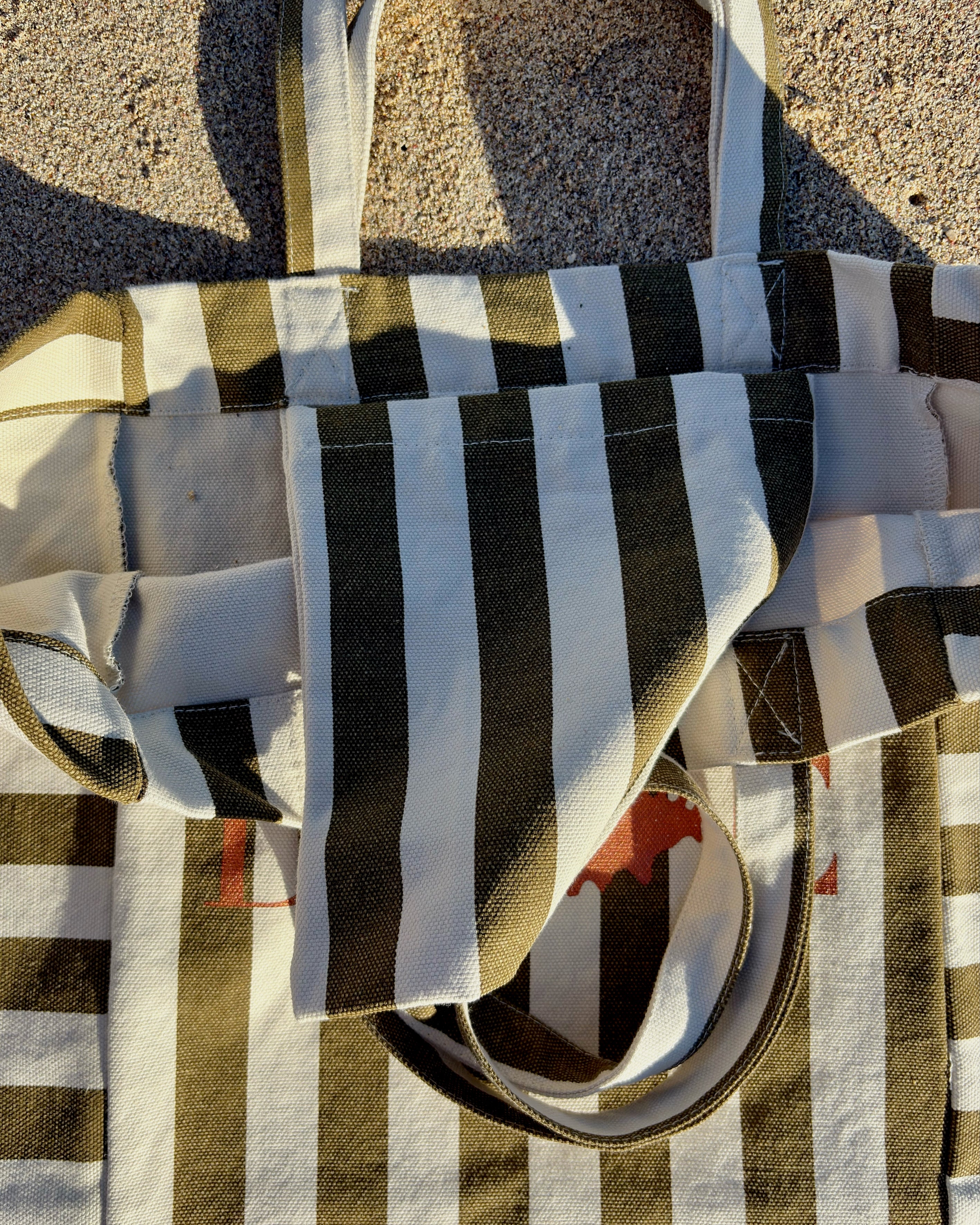 Sac Milou kaki et craie
