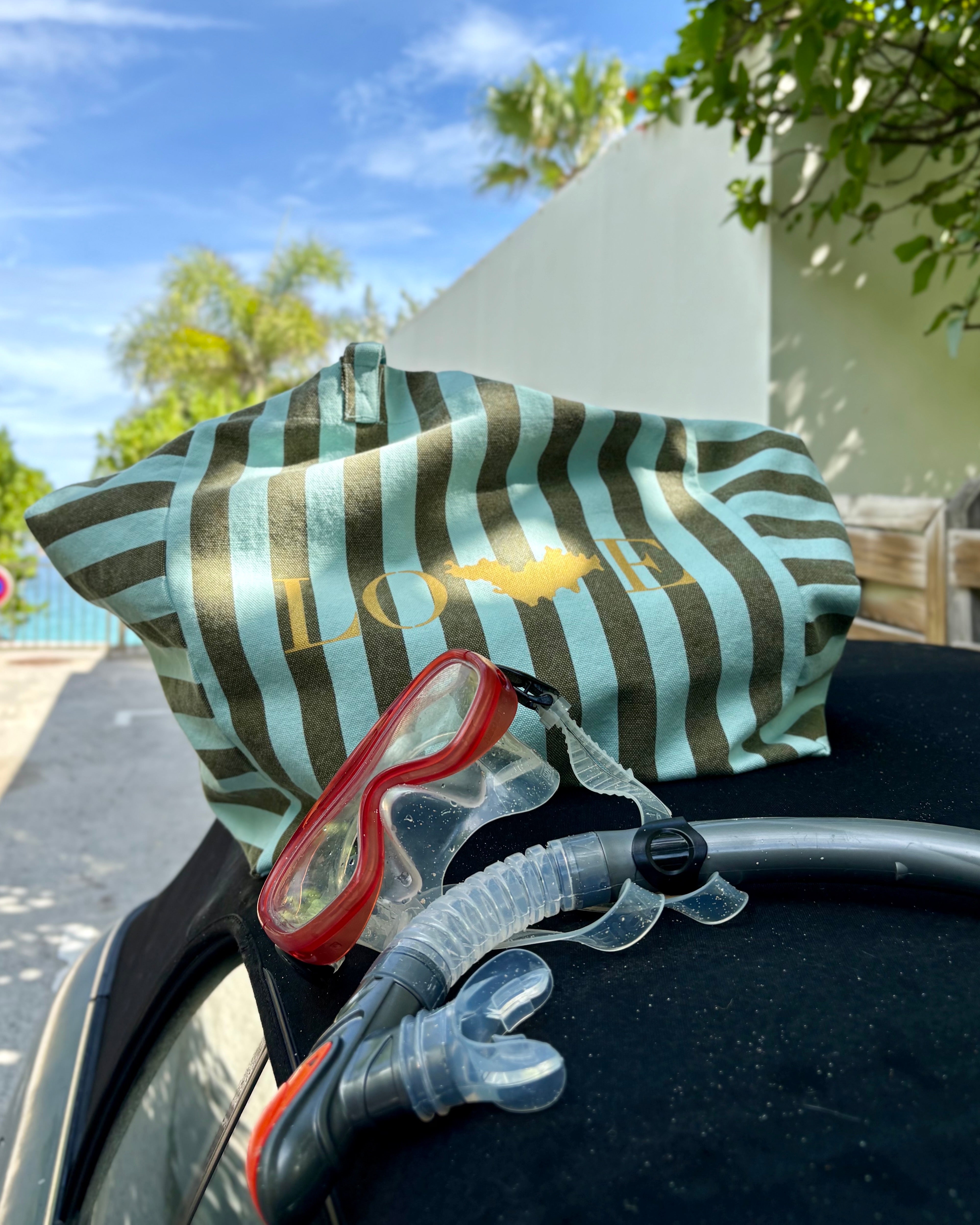 Sac Saba aqua & kaki