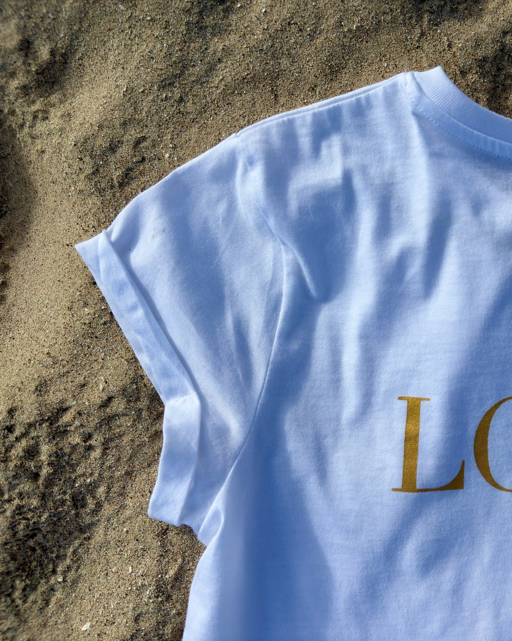 T-shirt femme Love blanc